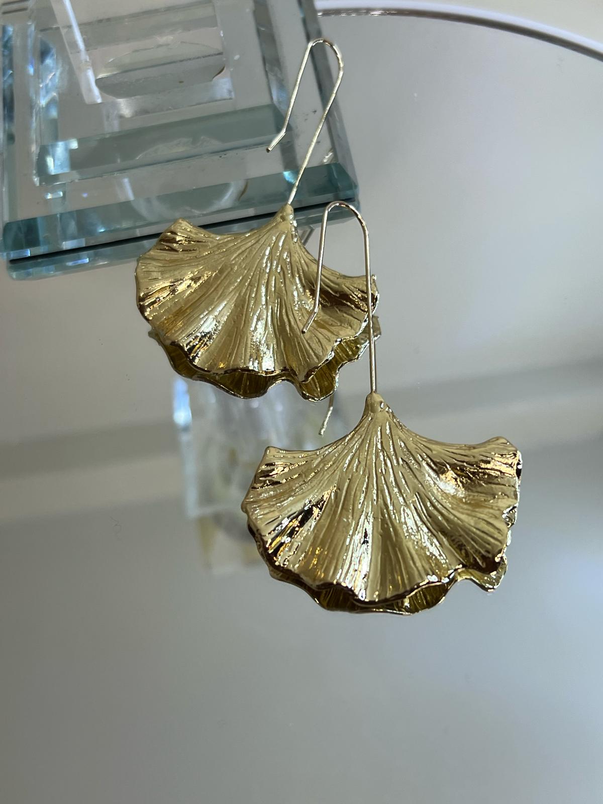 Boho Golden Leaf Earring
