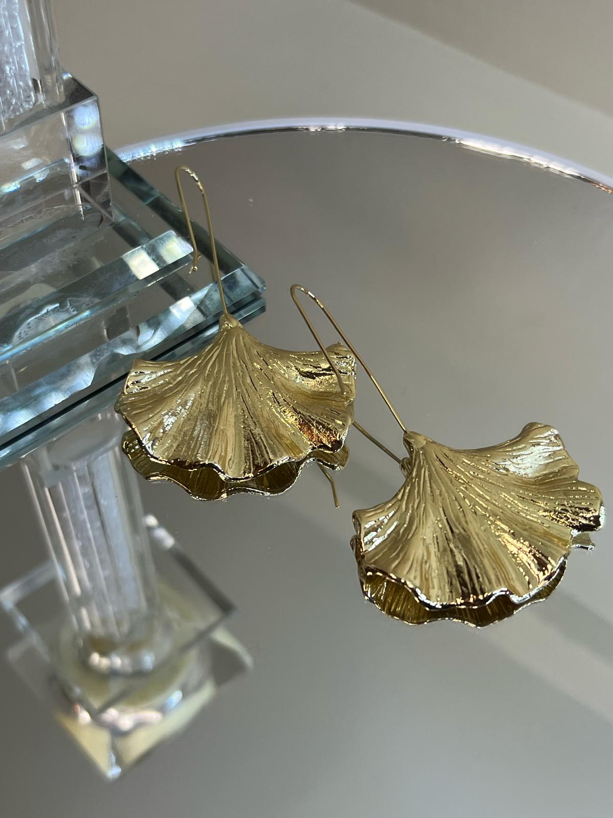Boho Golden Leaf Earring