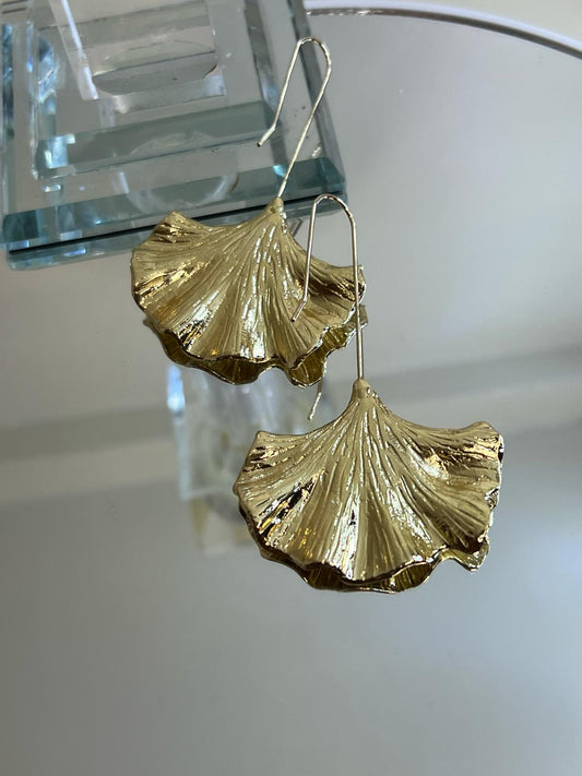 Boho Golden Leaf Earring